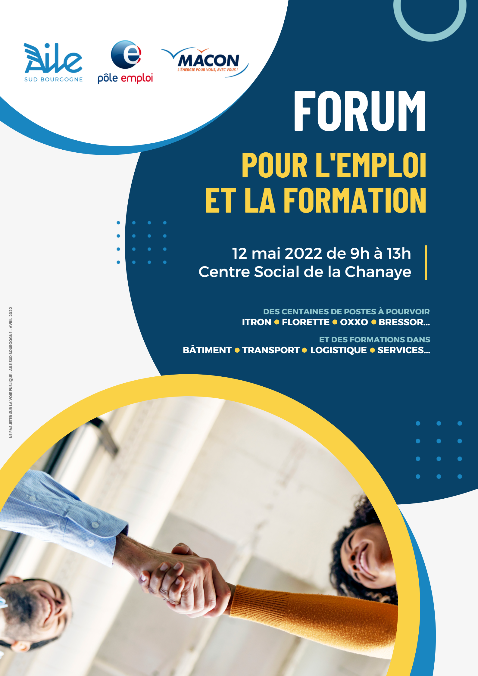 Affiche Forum Emploi-Formation - Centre Social de la Chanaye